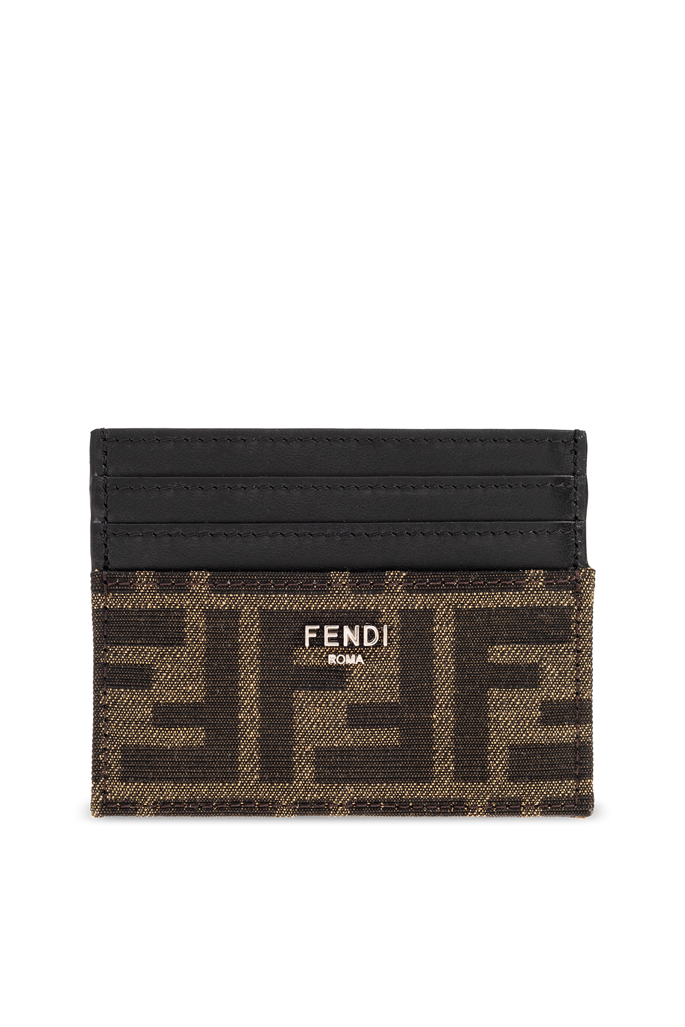 Brown Monogrammed card case Fendi Vitkac Italy